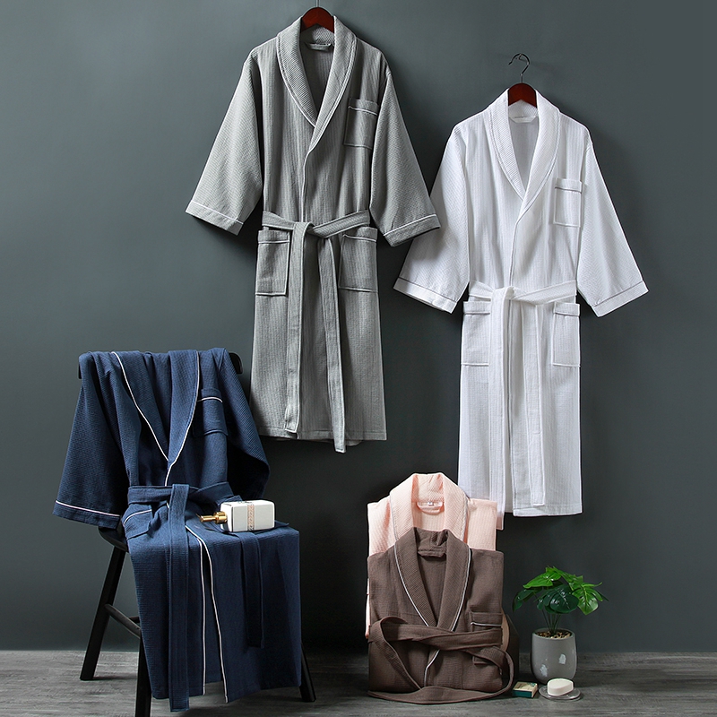 100% pamuk mali šal ovratnik od vafla s ogrtačem za kupanje 100% pamuk mali šal ovratnik od vafla s ogrtačem za kupanje