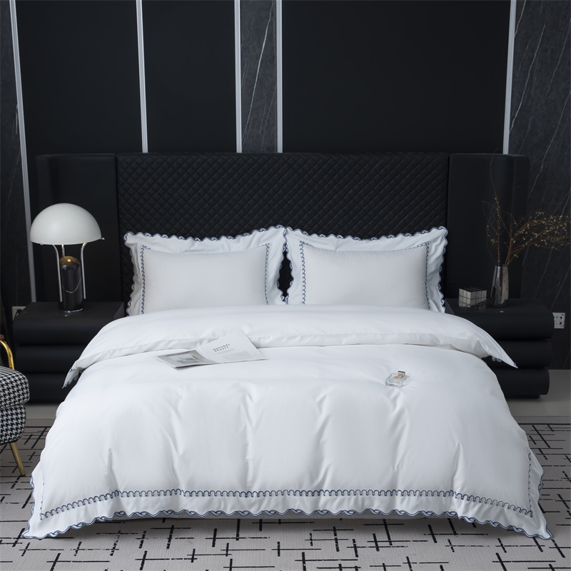 Izuzetan set posteljine od pamučnog satena 350TC dizajna s vezom