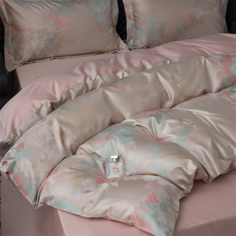 Komplet pamučne posteljine 80S od impresionističkog jacquard obojenog pređe Komplet pamučne posteljine 80S od impresionističkog jacquard obojenog pređe