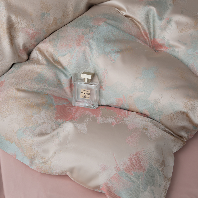 Komplet pamučne posteljine 80S od impresionističkog jacquard obojenog pređe Komplet pamučne posteljine 80S od impresionističkog jacquard obojenog pređe