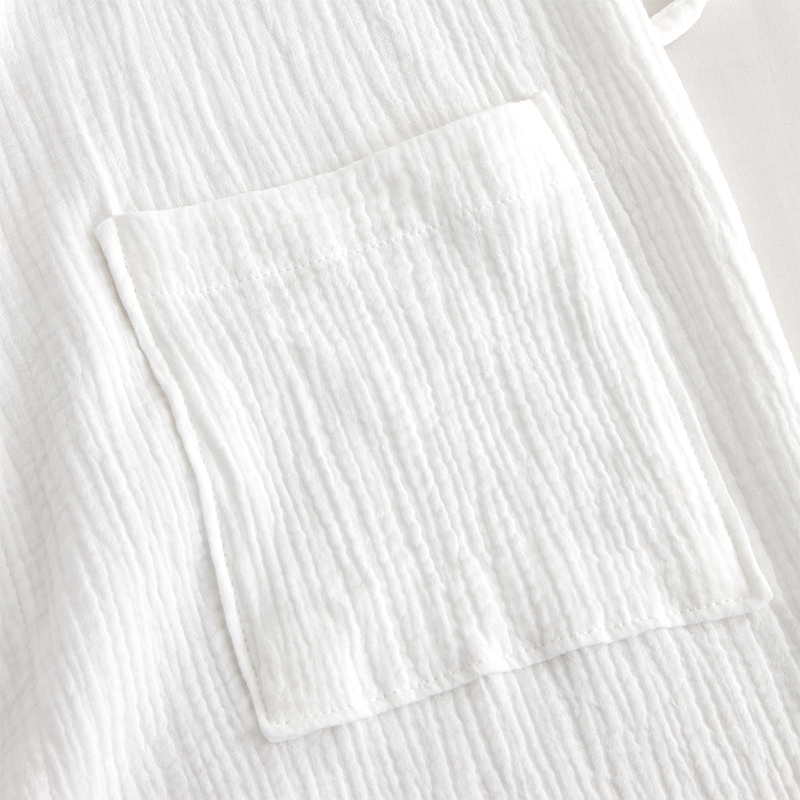 Hotelski kućni ogrtač od dvoslojne gaze pamučne tkanine sa šal ovratnikom Hotelski kućni ogrtač od dvoslojne gaze pamučne tkanine sa šal ovratnikom