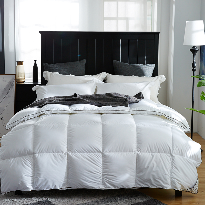 Topli mekani poplun s obručima od pačjeg paperja 100% pamuk